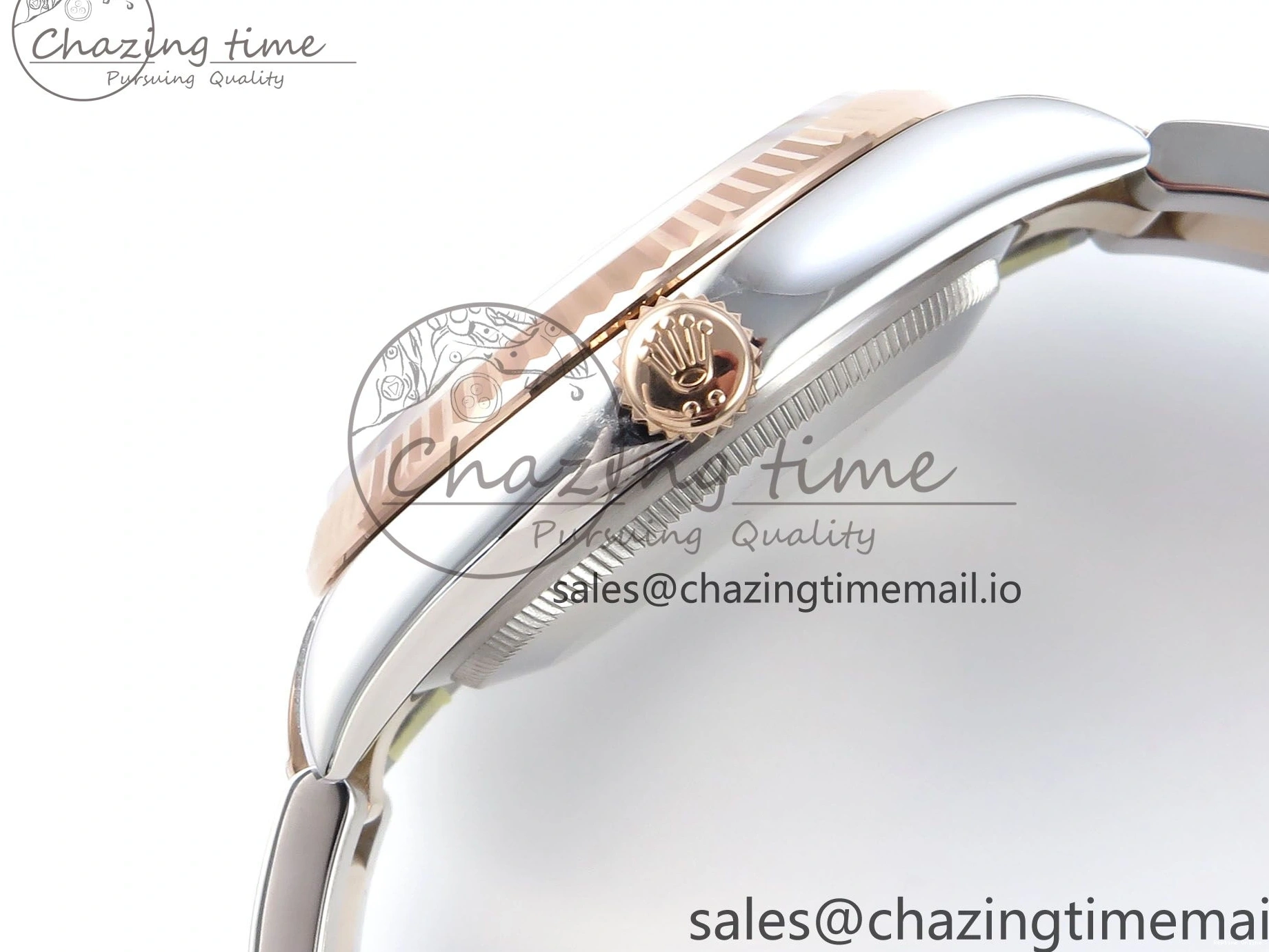 1222 TechFriendly DateJust 36 126231 EWEF Best Edition Gray Stick Dial on SS RG Oyster Bracelet A 661